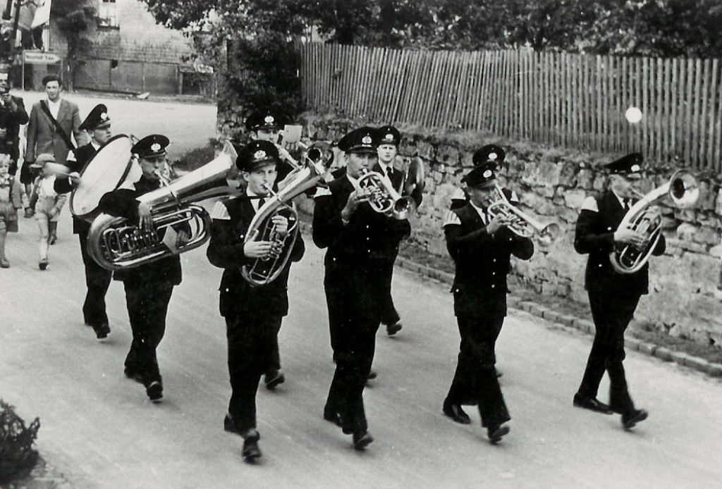 Die Kapelle Gamb in den 1950er Jahren.